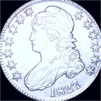 1827 Capped Bust Half Dollar NEARLY UNCIRCULATED