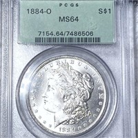 1884-O Morgan Silver Dollar PCGS - MS64