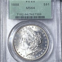1888 Morgan Silver Dollar PCGS - MS64