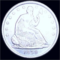 1859-O Seated Half Dollar CLOSELY UNCIRCULATED