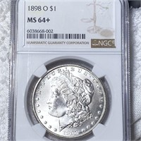 1898-O Morgan Silver Dollar NGC - MS64+