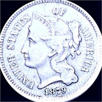 1879 Three Cent Nickel LIGHTLY CIRCULATED