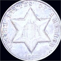 1862 Three Cent Silver UNCIRCULATED
