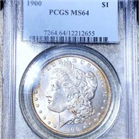 1900 Morgan Silver Dollar PCGS - MS64