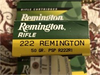7 Boxes of Remington .222 Ammo
