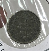 1903 Canada Silver 10 Cent Coin