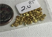 2.0 Grams Alaskan Natural Gold
