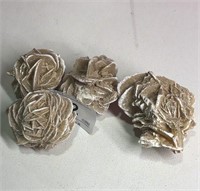 4 Desert Rose Stones- Selenite Gypsum