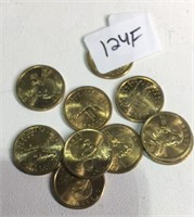 10  Sacagawea $1 Dollar Circulated Coins