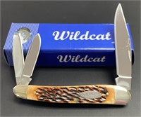 Wildcat Genuine Bone Handle Whittler Knife