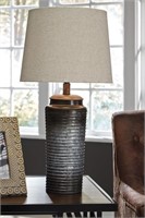 Ashley L204064 Norbert Gray 25.5"  Designer Lamp