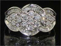 Genuine 1.00 ct Diamond Designer Ring