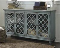 Ashley t505-762 Antique Teal 68" Accent Cabinet