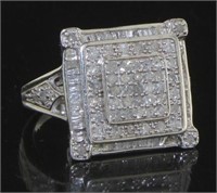 Princess Cut 1.00 ct Natural Diamond Ring