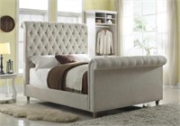 Queen - Art Van Large Designer Sleigh Bed