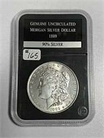 1889  Morgan Dollar  AU+  dipped