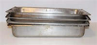 (2)  FULL SIZE STAINLESS STEEL STEAM TABLE PANS