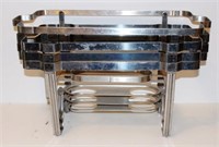 (4)  FULL SIZE STAINLESS STEELCHAFING DISH FRAMES