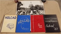 Holcad Yearbooks 1953, 54, 55 & 57, & Picture