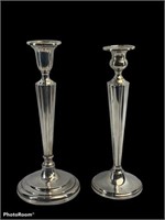 2 Sterling Candlestick Holders