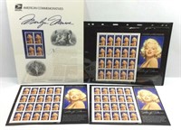 Marilyn Monroe USPS Sheet Stamps