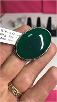 Green Onyx Stone Ring Size 7
