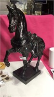 Large Black Stallion Statue,  NO TAIL