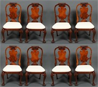 Irish George II Manner Carved Mahogany Chairs, 8