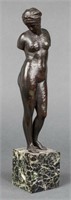 Neoclassical "Woman in Turban" Bronze Sculpture