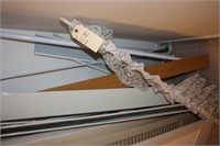 Curtain rods and pieces for toppers, springs
