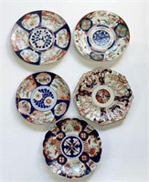 Lot of 5 Japanese Imari Chargers.