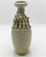 Older Chinese Ceramic Vase w/Dragon & Figures.