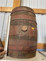 Antique wooden keg