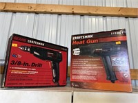 Craftsman heat gun and drill