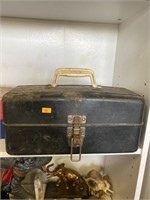 Vintage tackle box and tackle