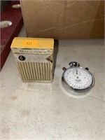 Pocket radio and stop watch