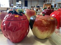 Apple and strawberry jars