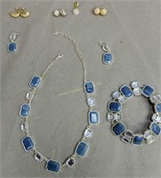 Swarovski Crystal Necklace, Bracelet Earrings
