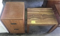 Filing cabinet, end table, stand