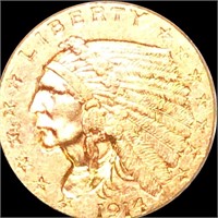 1914 $2.50 Gold Quarter Eagle UNCIRCULATED