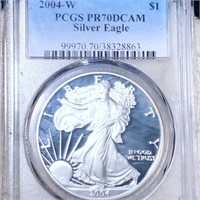 2004-W Silver Eagle PCGS - PR 70 DCAM