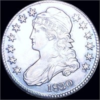 1830 Capped Bust Half Dollar CLOSELY UNCIRCULATED