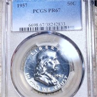 1957 Franklin Half Dollar PCGS - PR67