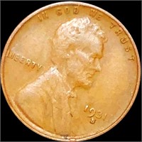 1931-S Lincoln Wheat Penny ABOUT UNCIRCULATED