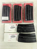 5 Factory Ruger Mini 14 (.223) 20 Rnd Magazines