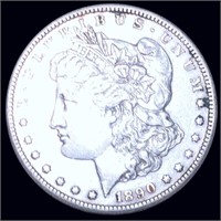 1890-CC Morgan Silver Dollar NEARLY UNCIRCULATED