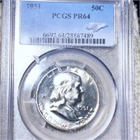 1951 Franklin Half Dollar PCGS - PR64