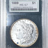 1889 Morgan Silver Dollar NGP - MS67