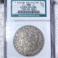 1882 Morgan Silver Dollar NGC - BINION COLLECTION