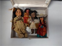 Ethnic Dolls in Jewelry Box